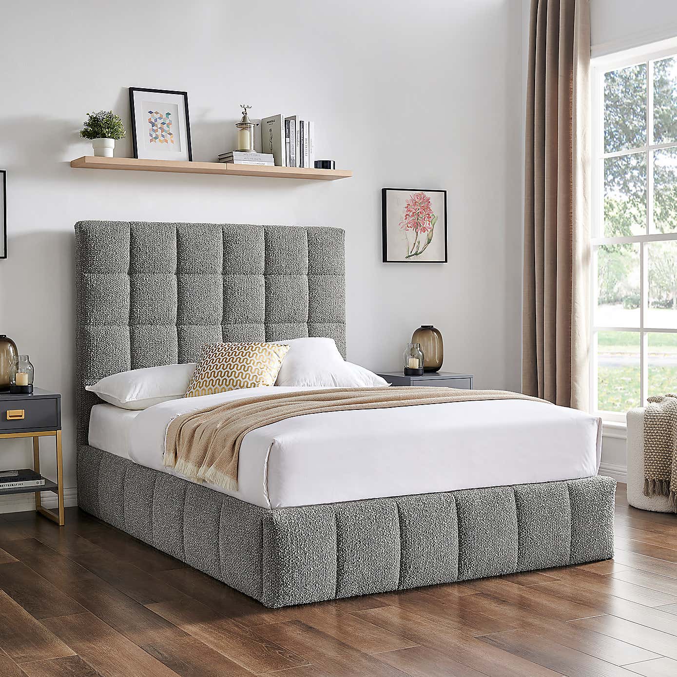 Limelight Starla Ottoman Bed Frame, Boucle