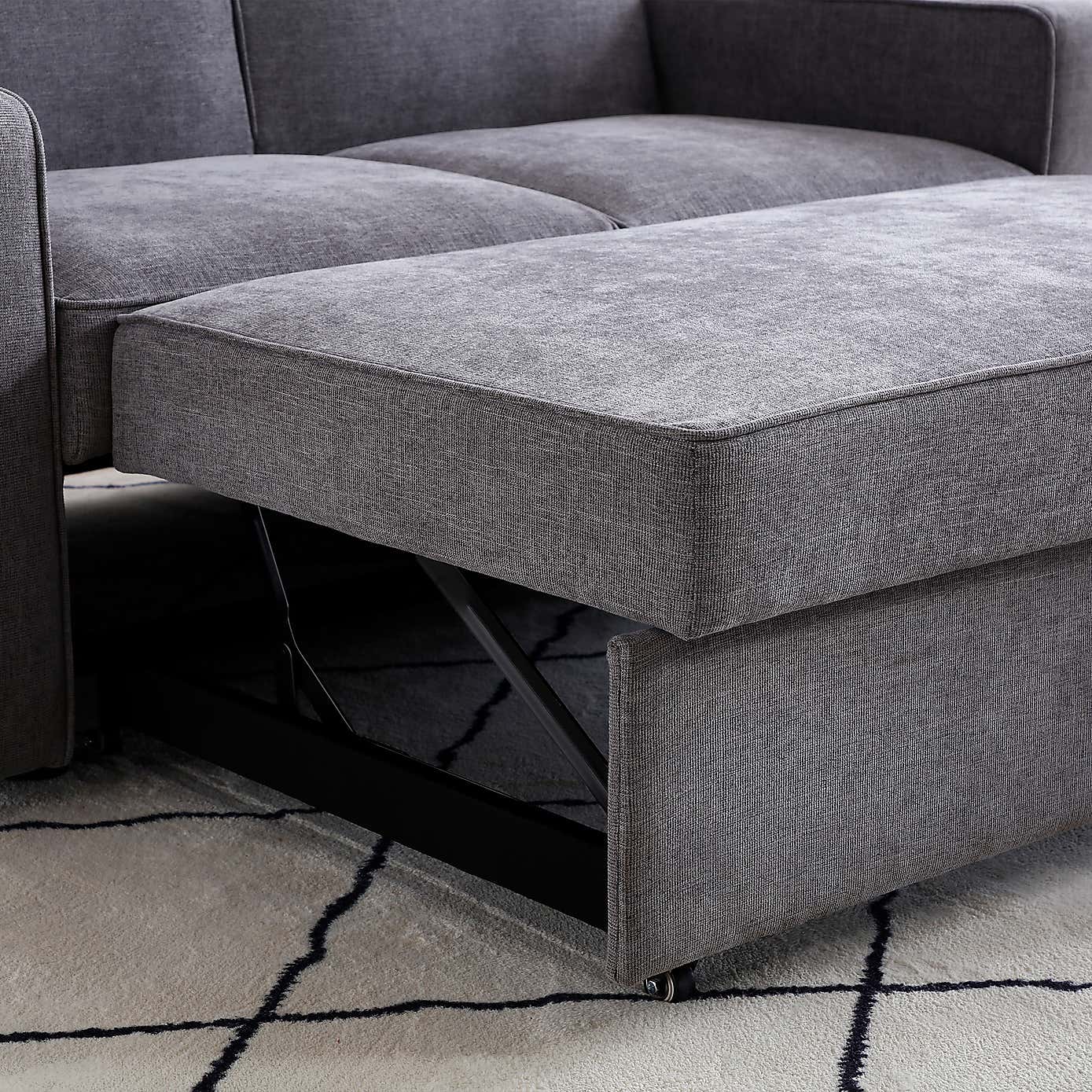 Kayden Fabric Pop Up 2 Seater Double Sofa Bed