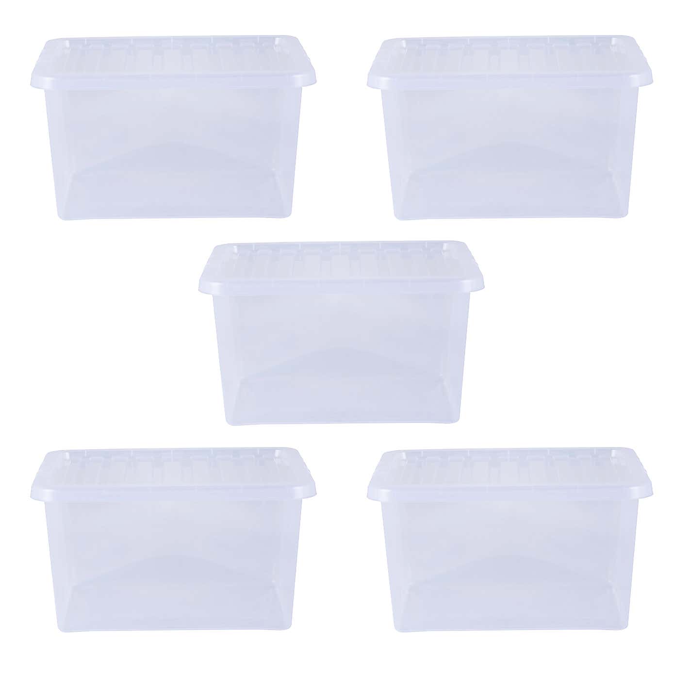 Wham Crystal Set of 5 Storage Boxes & Lids