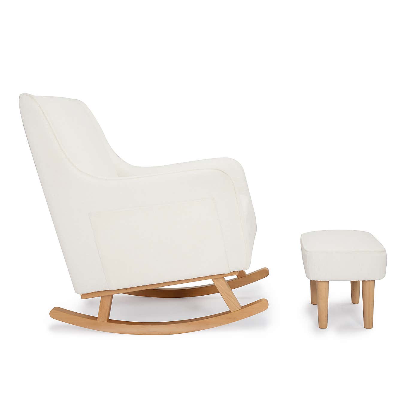 Ida Boucle Nursing Chair with Stool