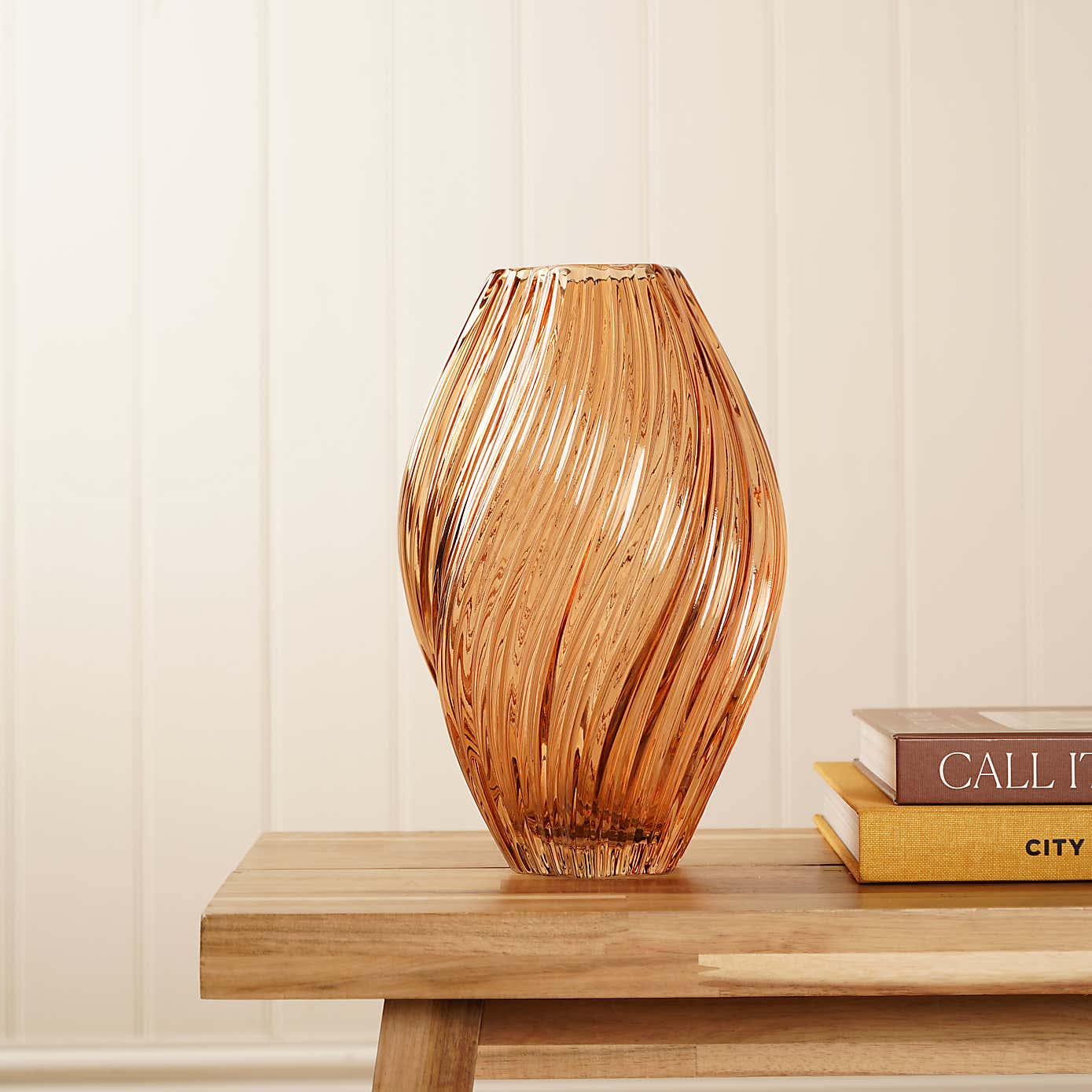 Hestia Twisted Glass Vase