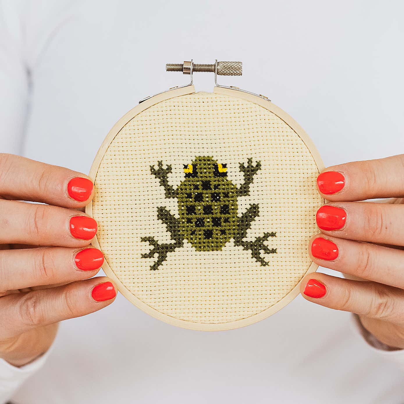 Cotton Clara Frog Cross Stitch Kit