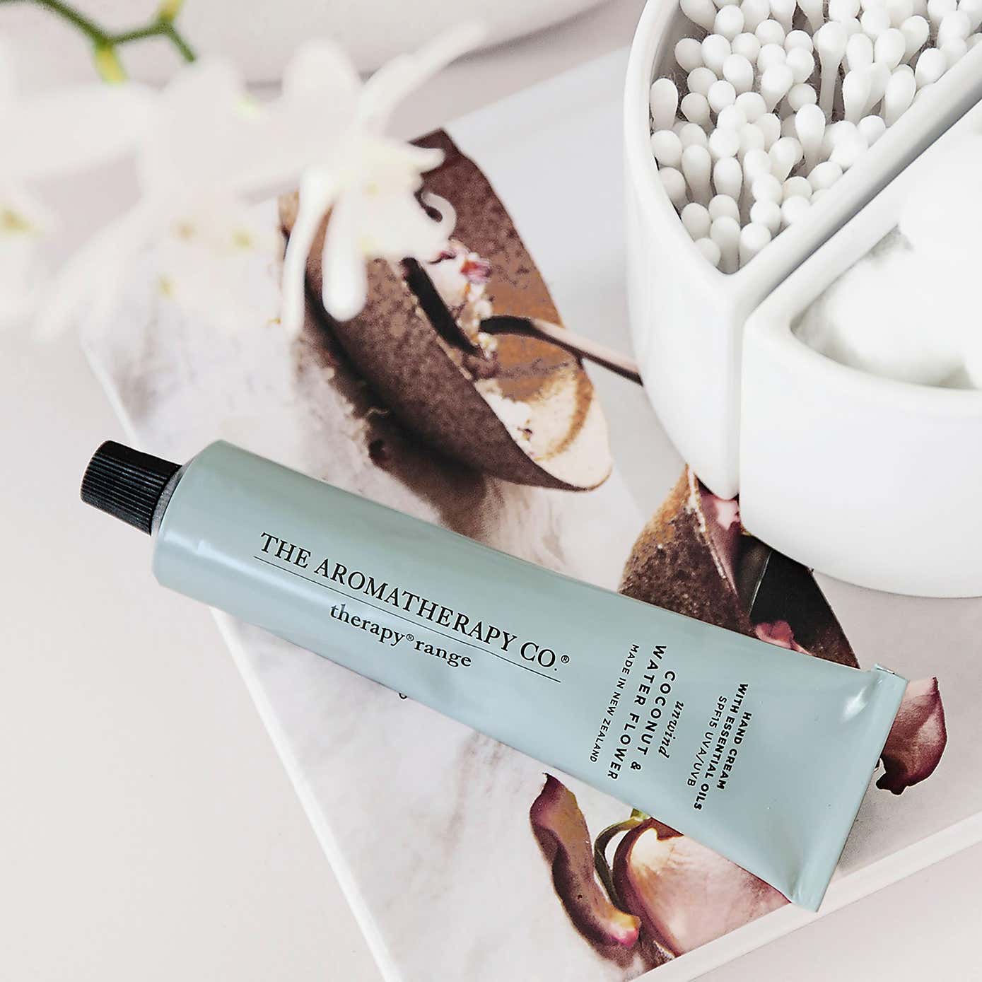 The Aromatherapy Co Therapy Unwind Coconut & Water Flower SPF15 Hand Cream