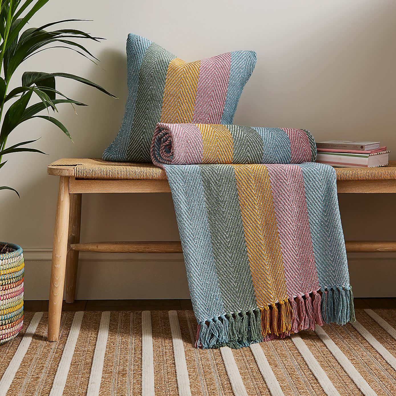 Jenson Herringbone 130cm x 180cm Throw