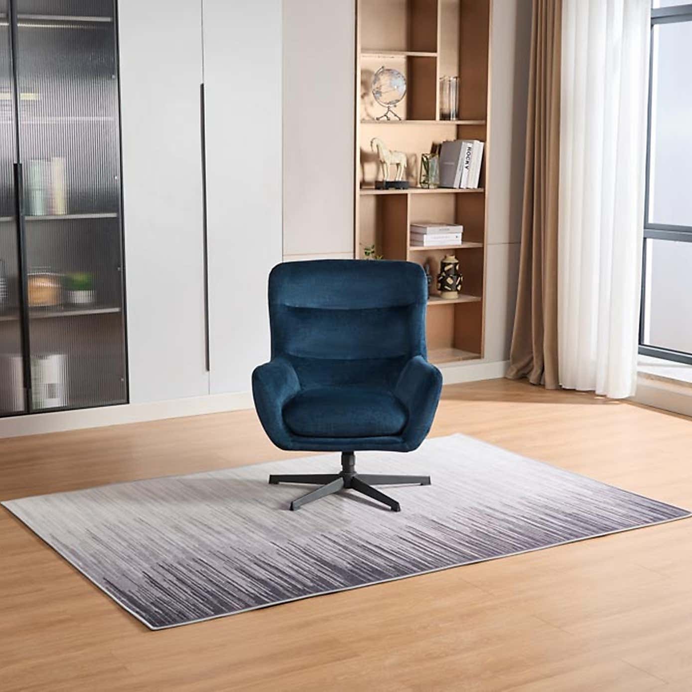 Image Furnishings Isla Swivel Recliner Chair with Footstool