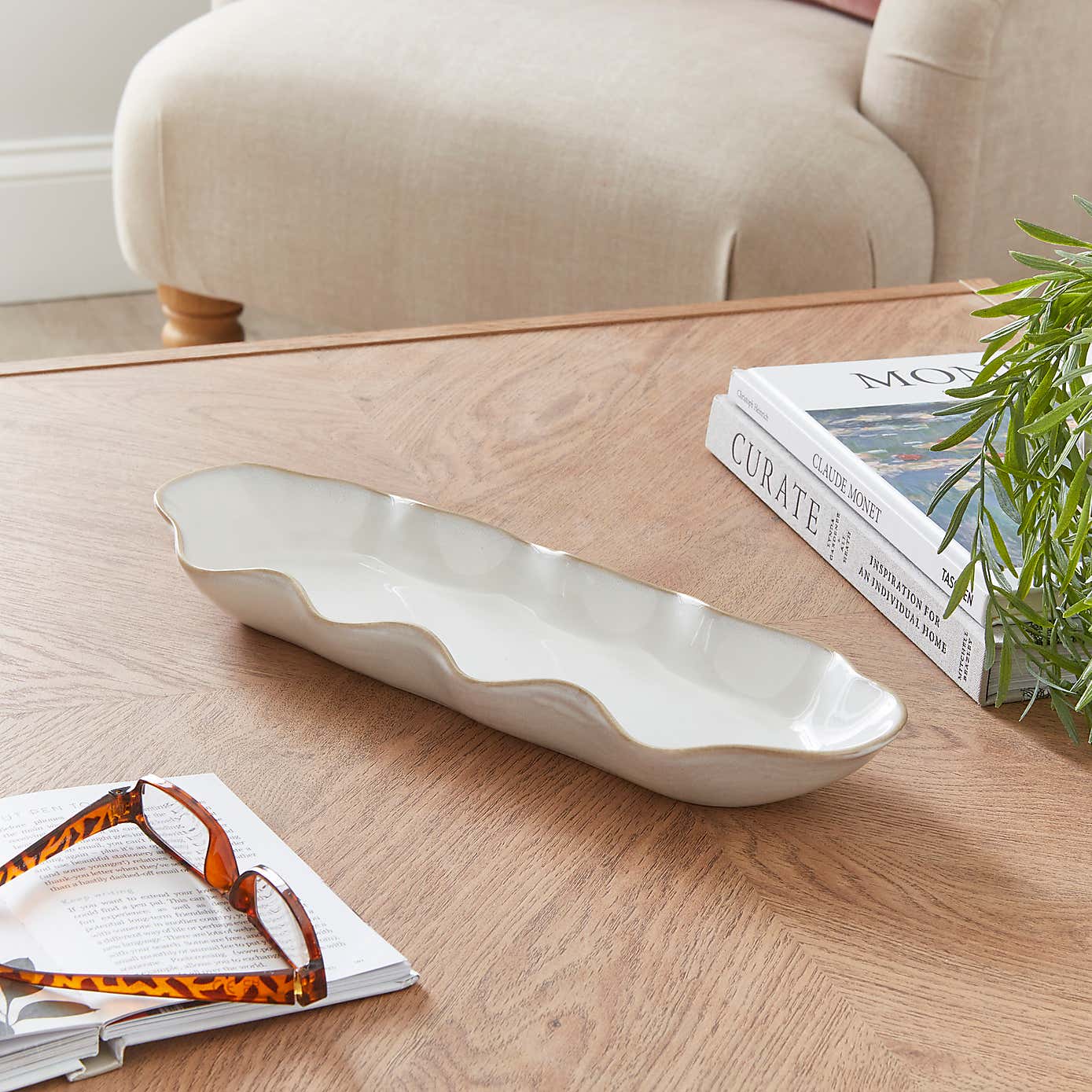 Oceanscape Ceramic Tray