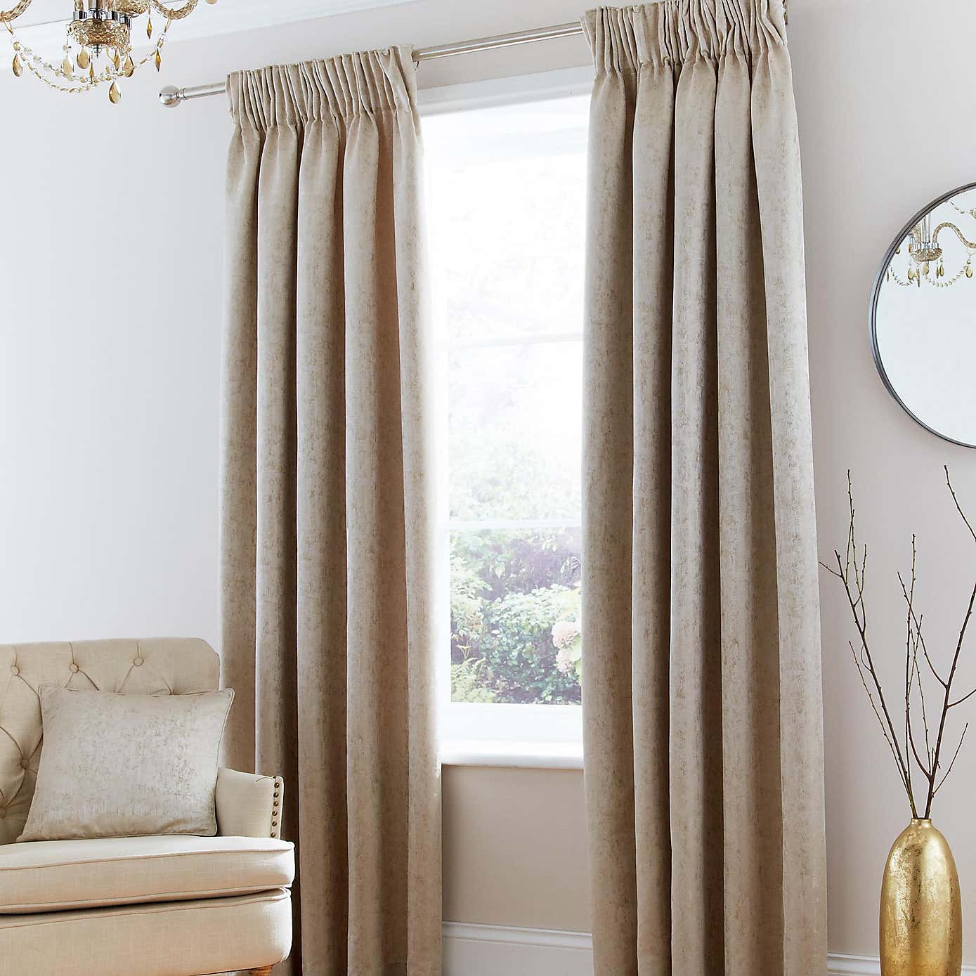 Richmond Champagne Tiebacks