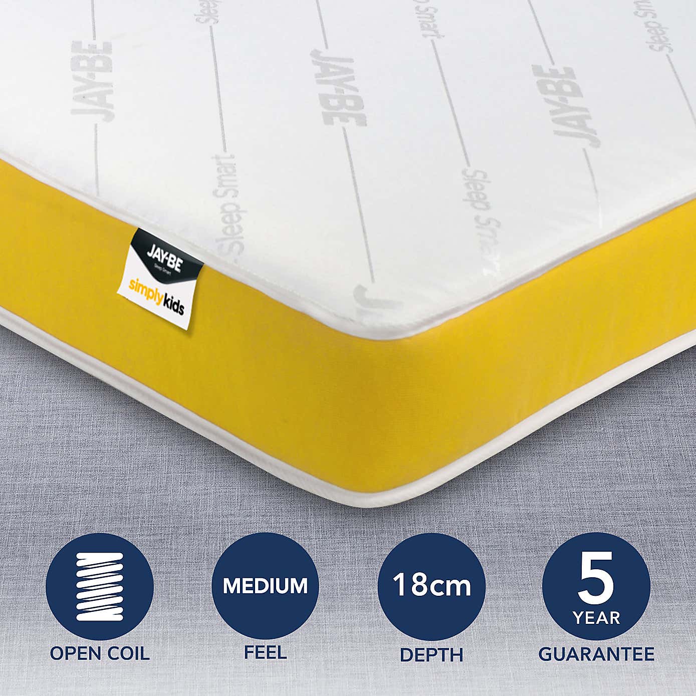 JayBe Simply Kids Anti Allergy Foam Free Pocket Sprung Mattress