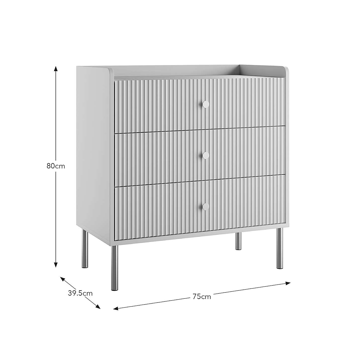 Georgi 3 Drawer Chest, Natural