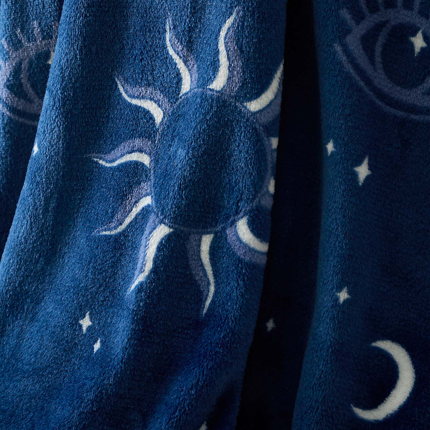 Sassy B Astrology Navy Fleece Throw 200cm x 240cm