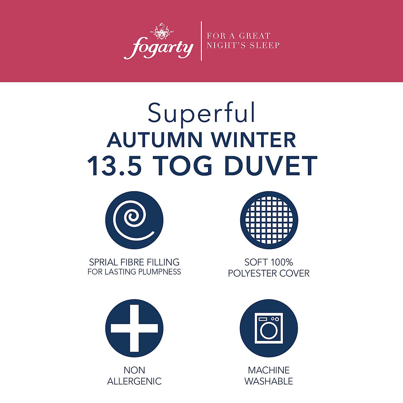 Fogarty Superfull 13.5 Tog Duvet