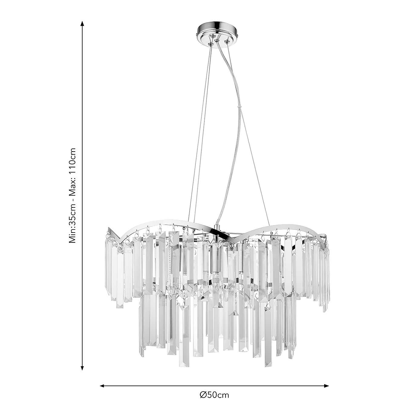 Avila 4 Light Adjustable Chandelier