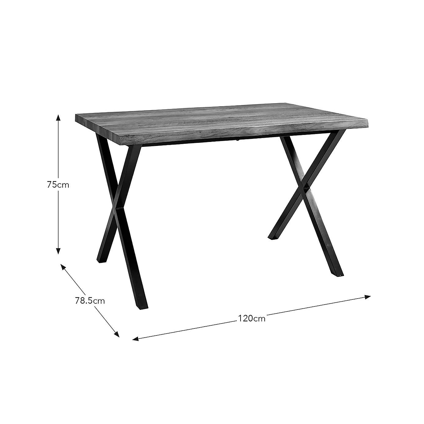 Ezra Rectangular Compact Dining Table, 120cm