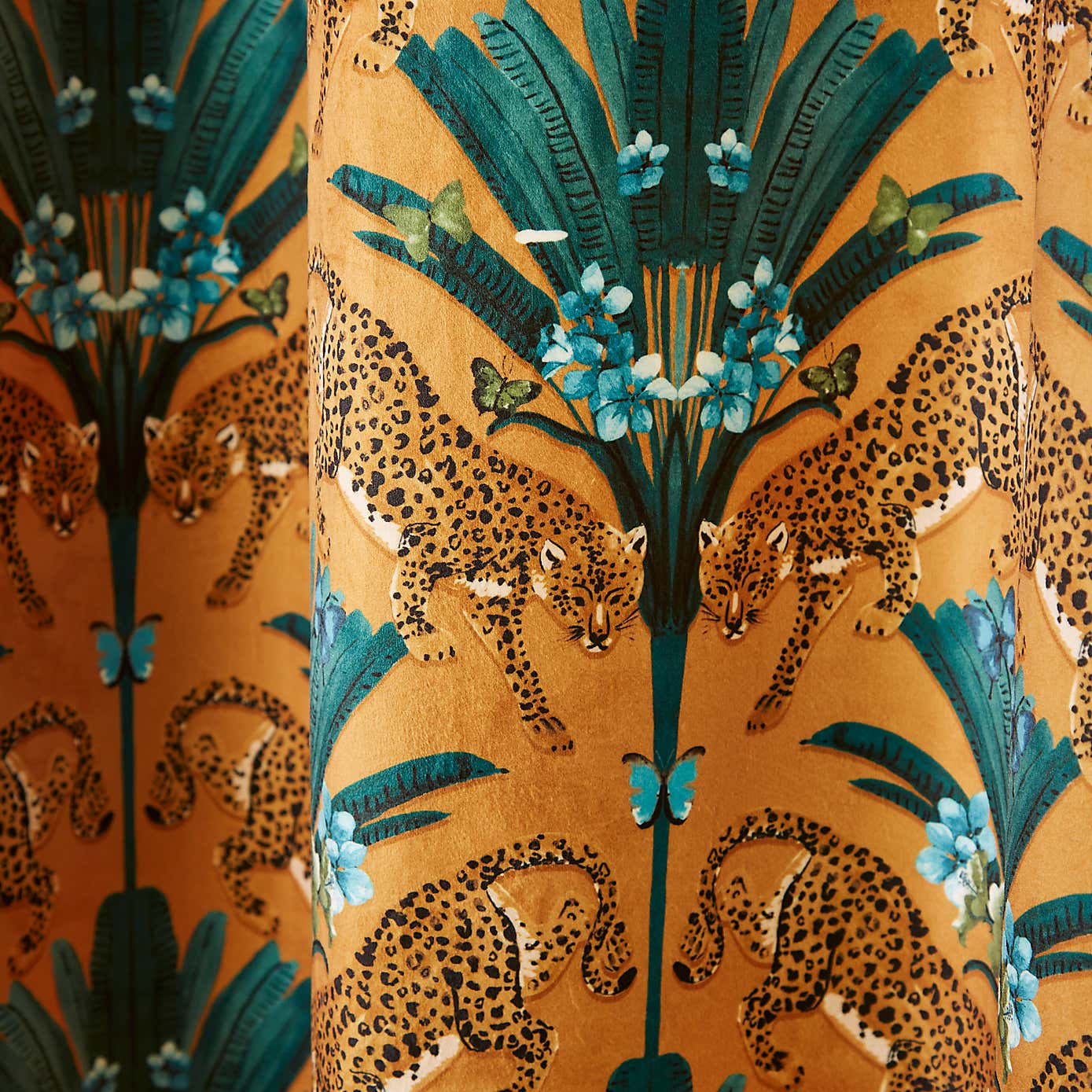 Wild Cheetah Eyelet Curtains