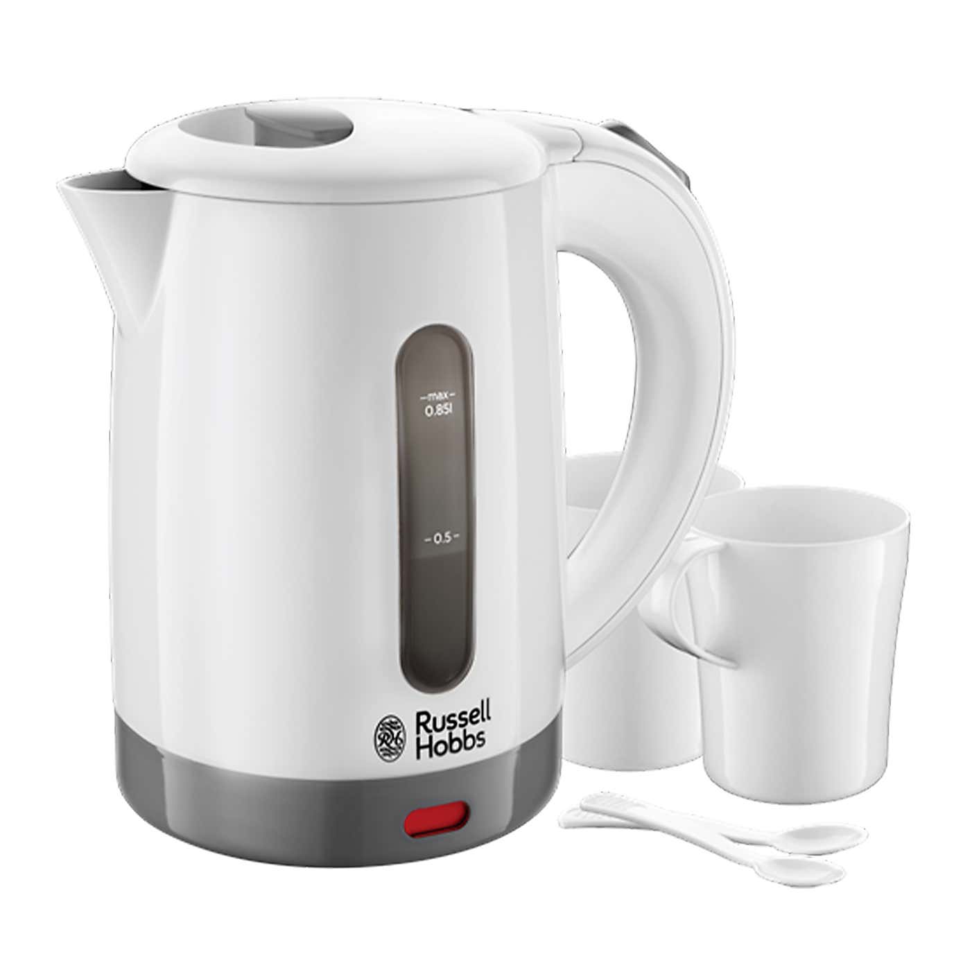 Russell Hobbs 850ml 1kW White Travel Kettle