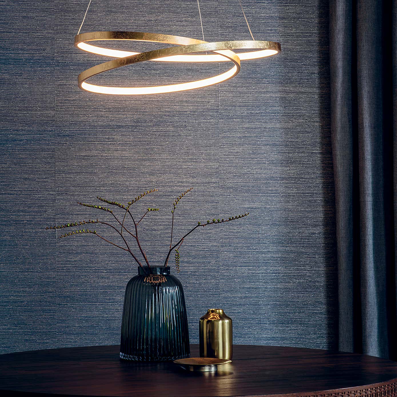 Vogue Scribble Integrated LED Gold Ceiling Fitting