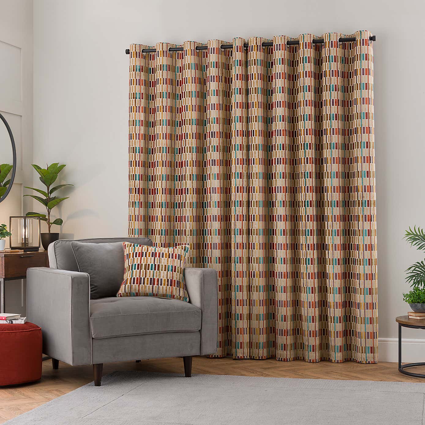 Pelosa Cut Velvet Eyelet Curtains