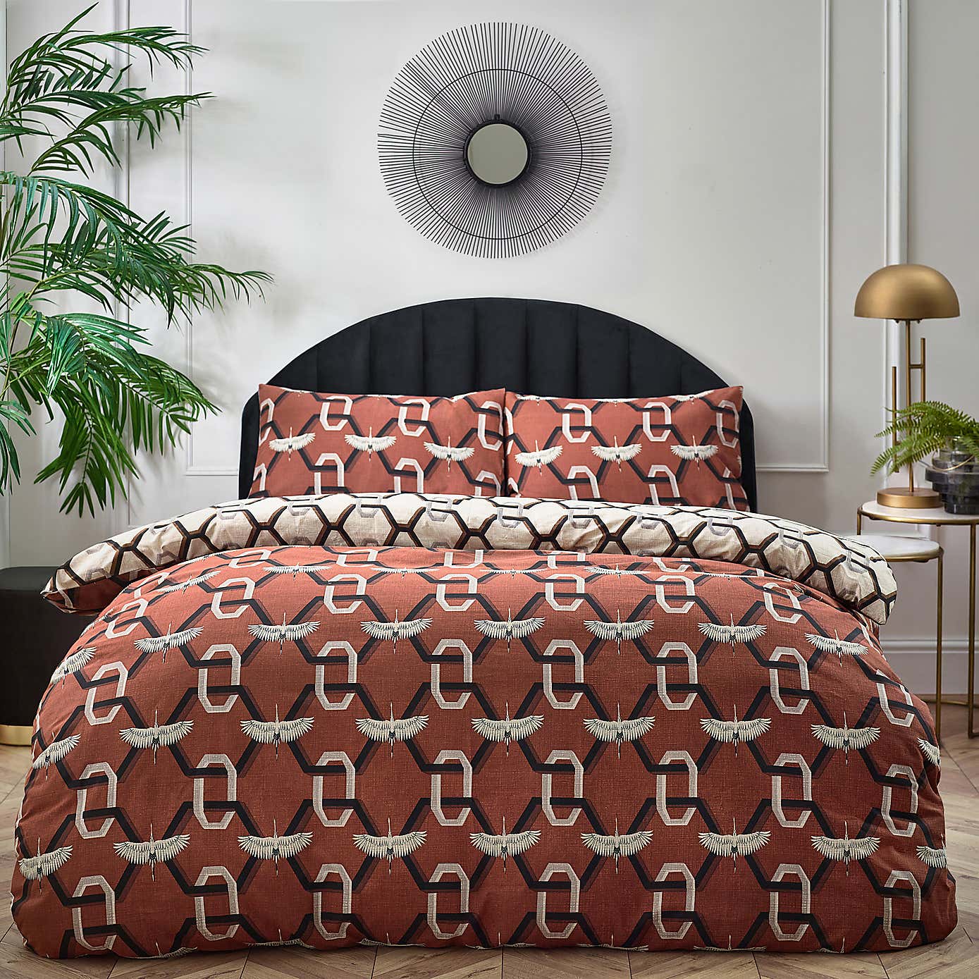 furn. Avalon Duvet Cover Set Brick
