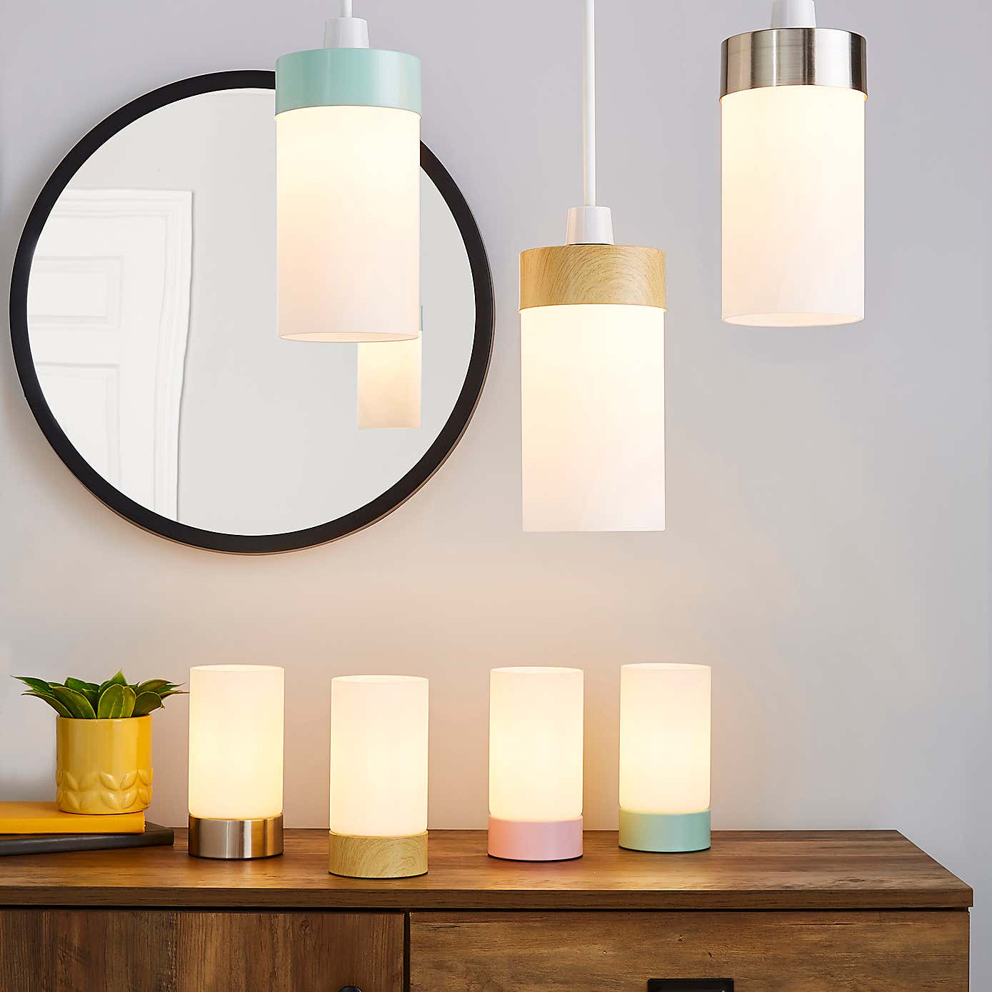 Ferris Wood Effect Table Lamp