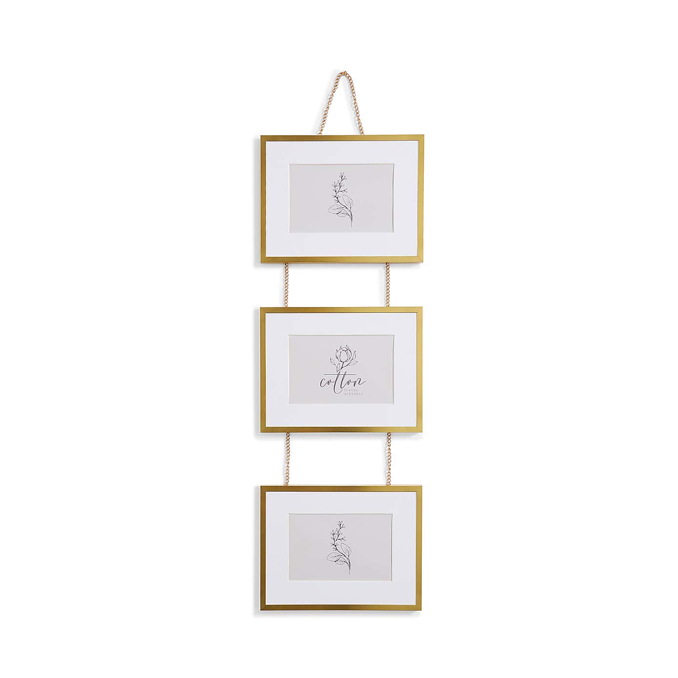 Metal Hanging Chain Multi Photo Frame