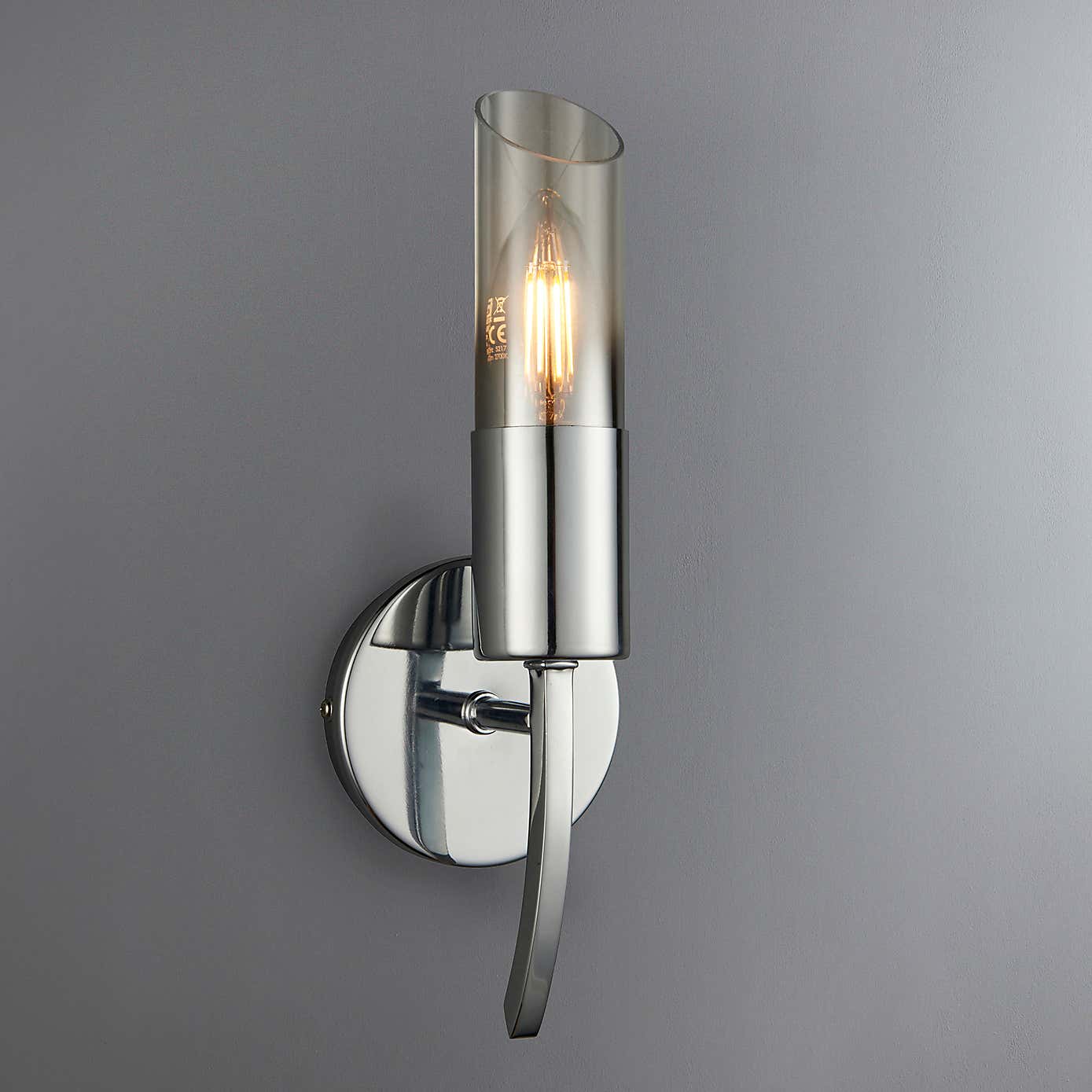 Corvus Chrome Wall Light