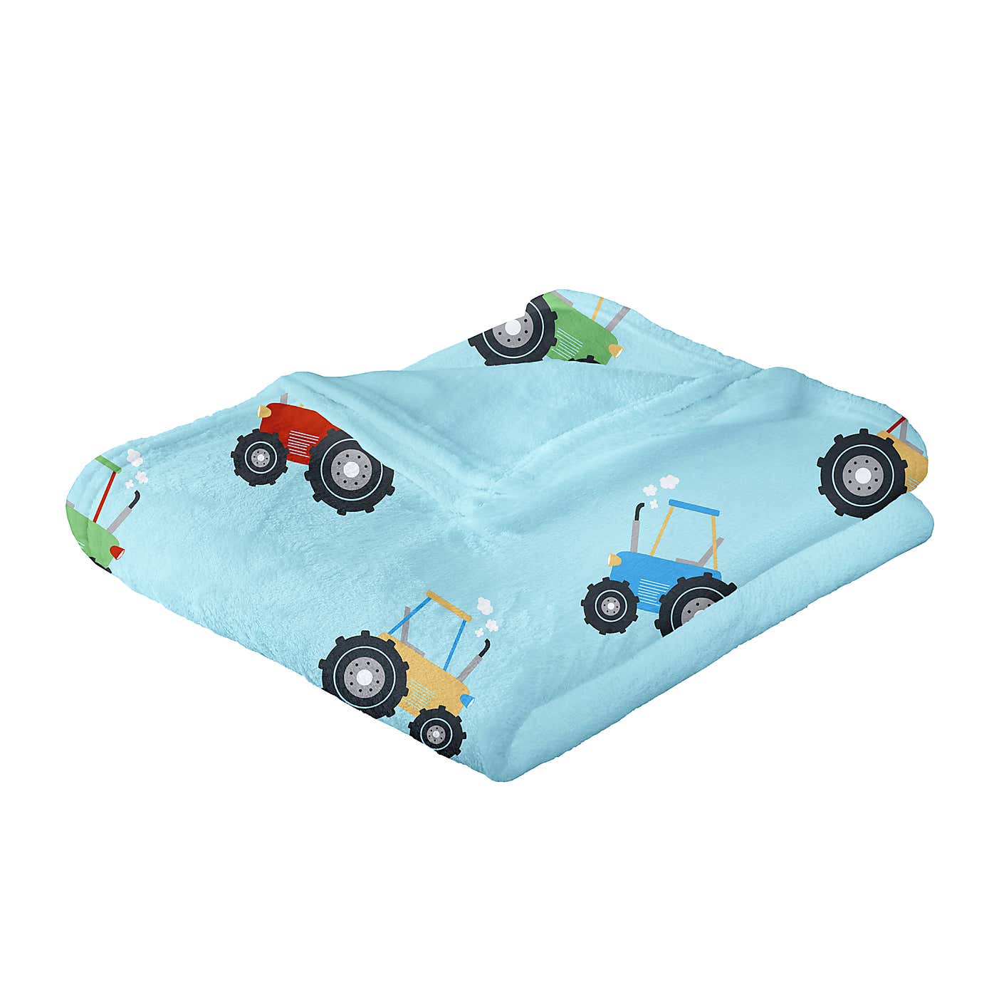Farmyard Friends Blue Throw 120cm x 150cm