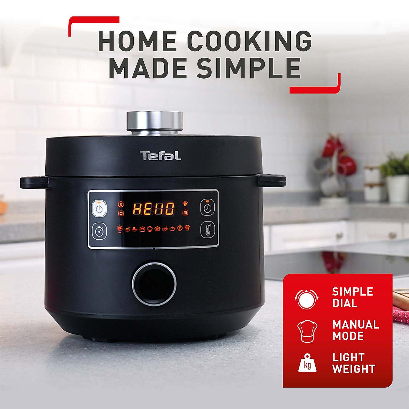 Tefal Turbo Cuisine Multi Pressure Cooker 4.8L