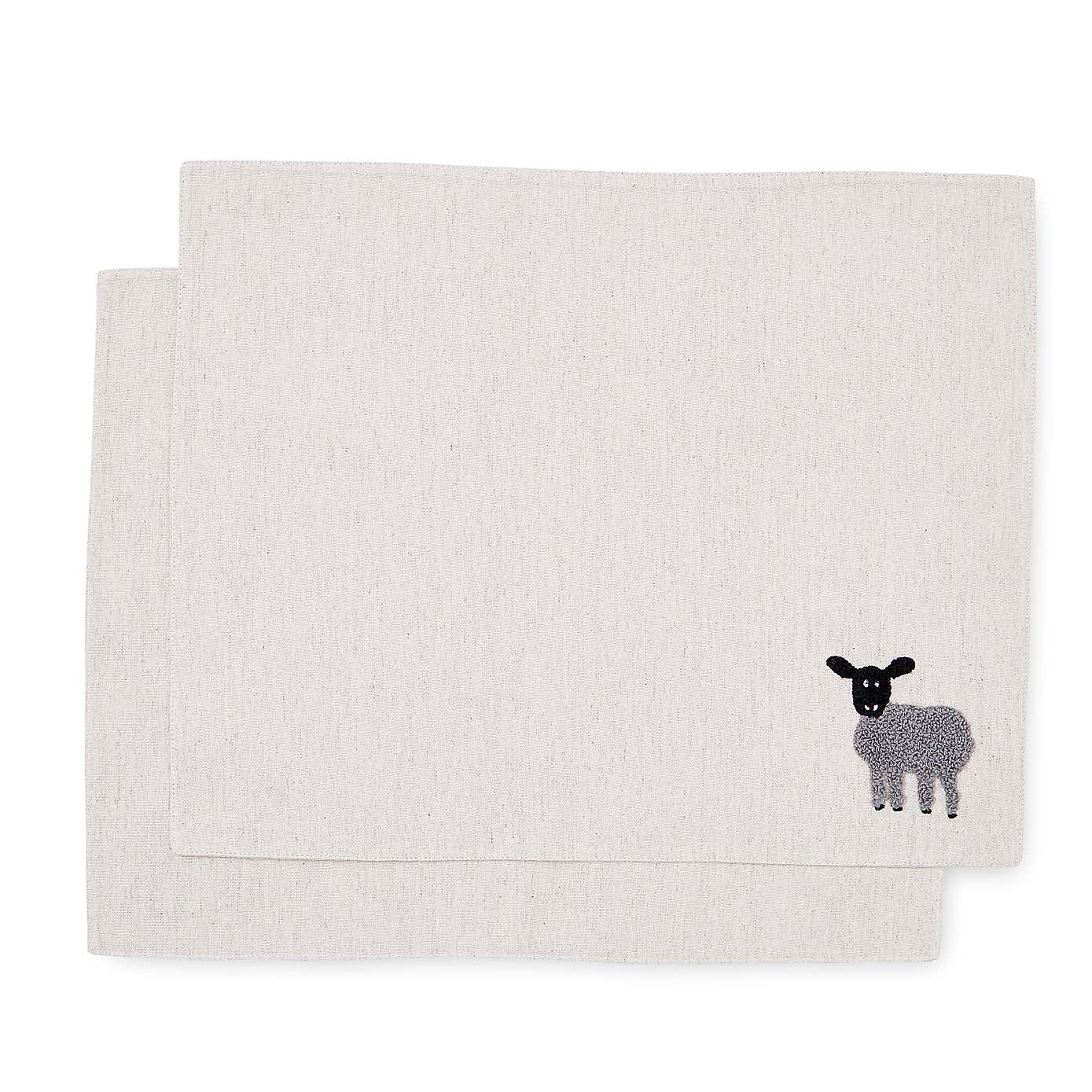 Set of 2 Sheep Placemats