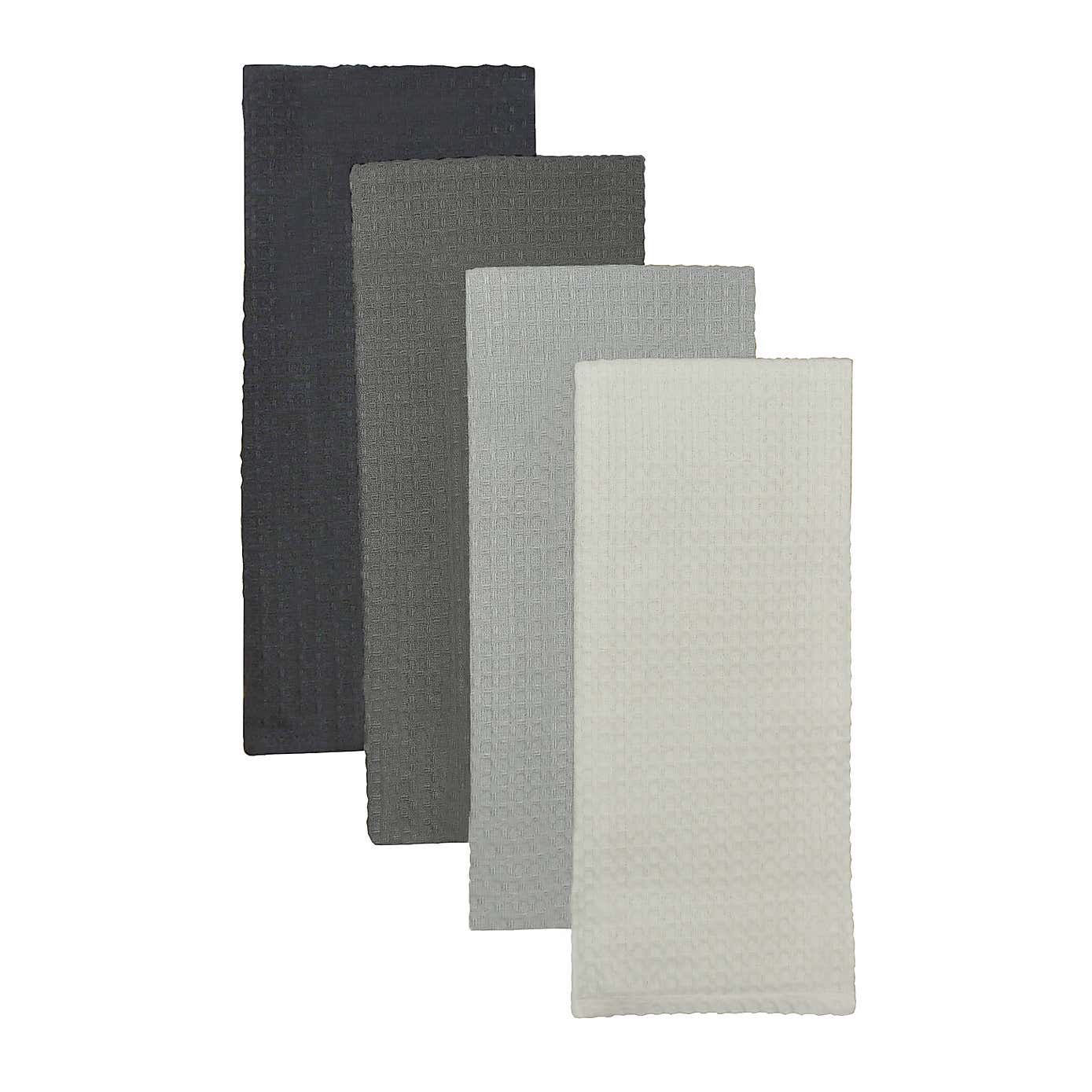 Set of 4 Isabelle Waffle Tea Towels