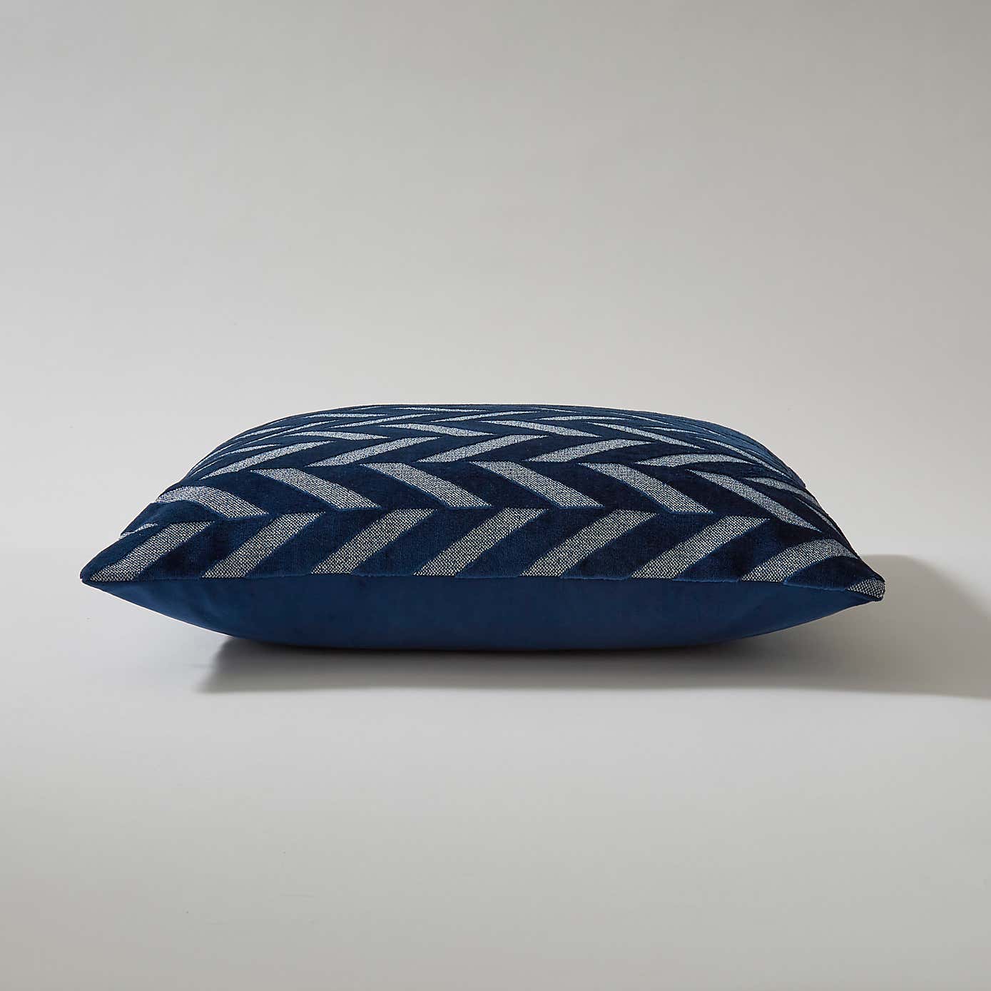 Cut Velvet Chevron Cushion Cover