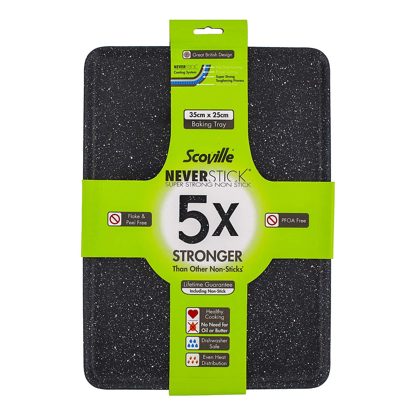 Neverstick Non-stick Aluminium Baking Tray, 35cm