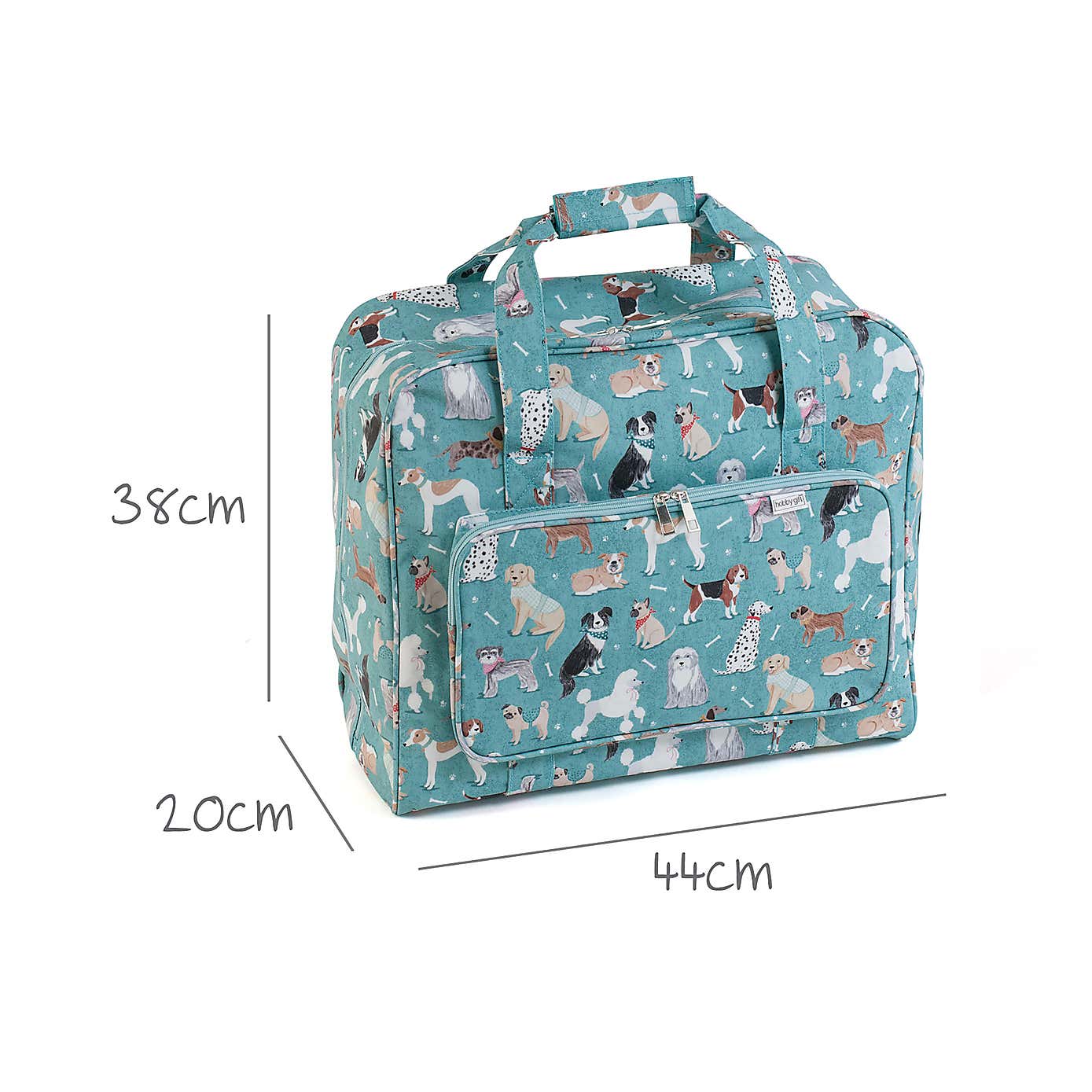 Blue Scotty Dogs Sewing Machine Bag