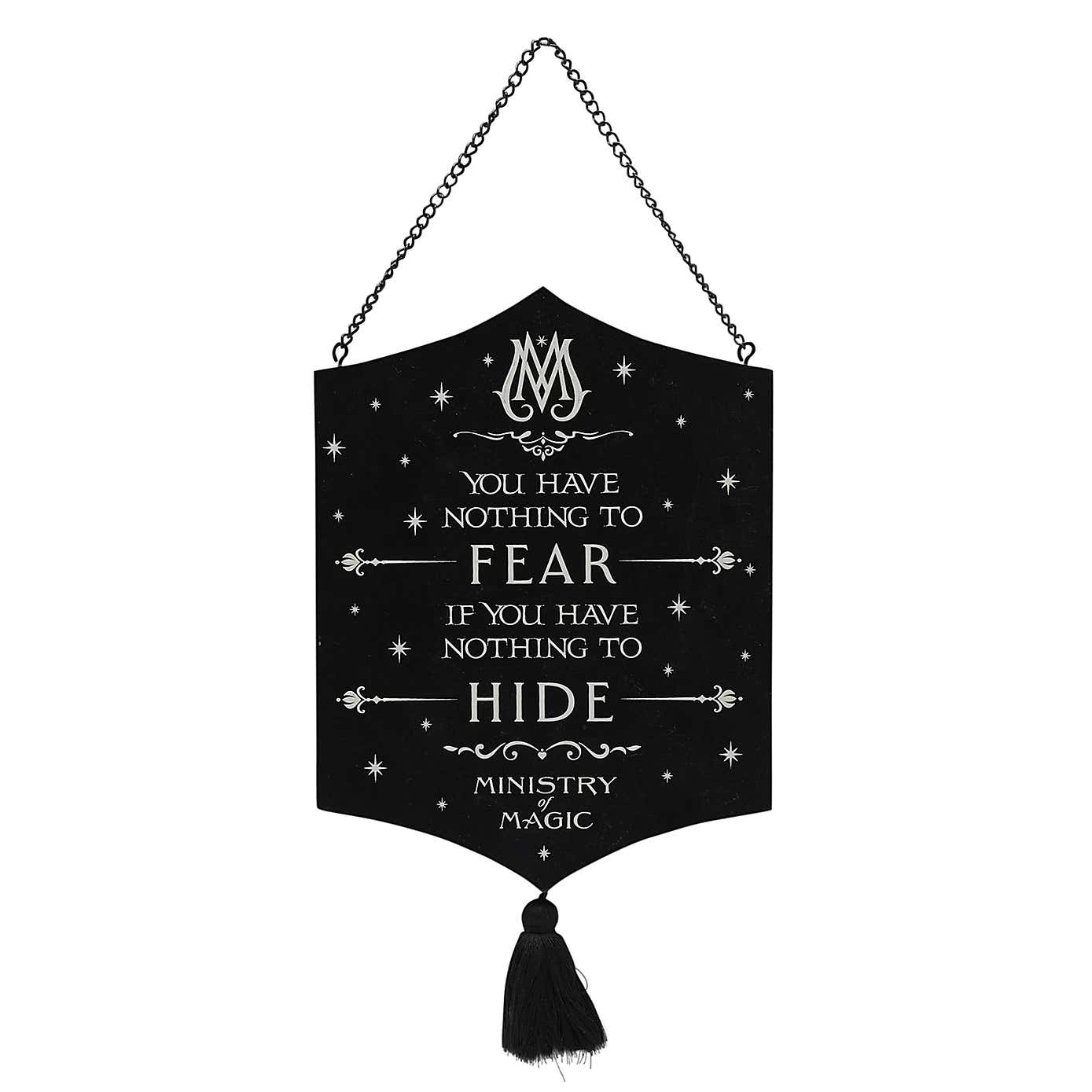 Harry Potter Ministry of Magic Glow in the Dark Hanging Plaque