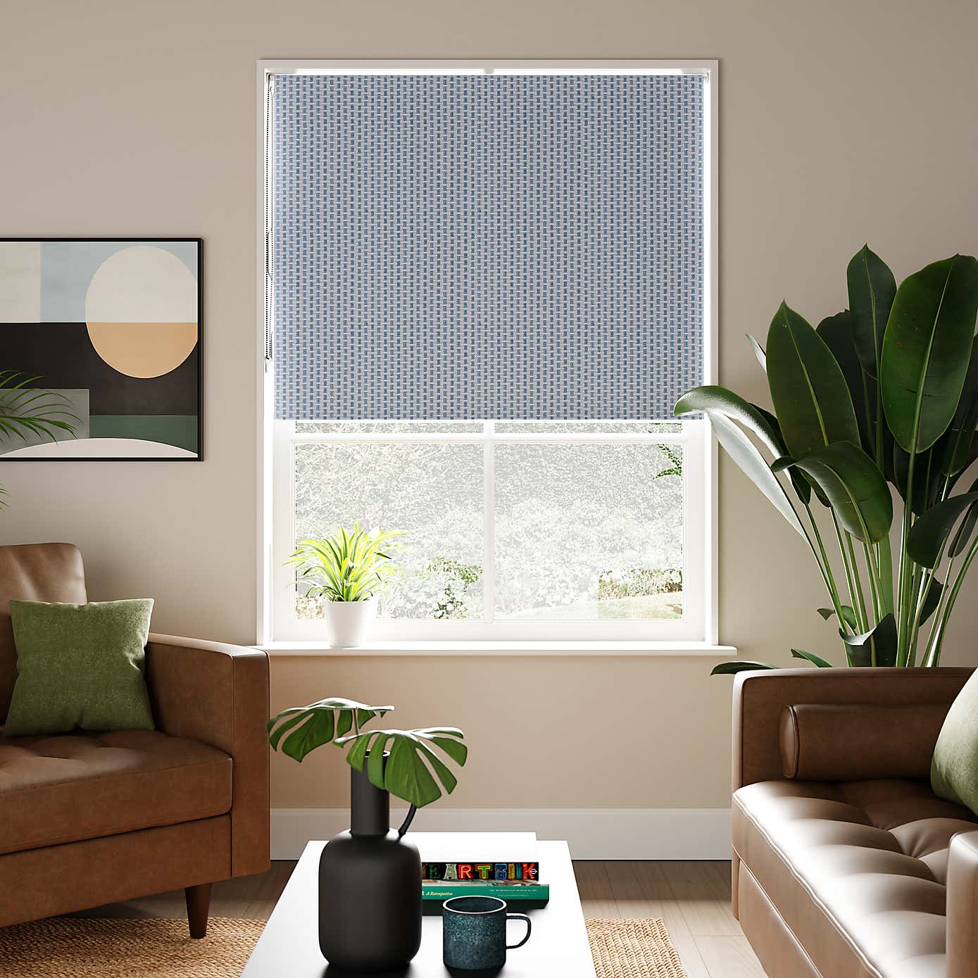 Aven Navy Blackout Roller Blind