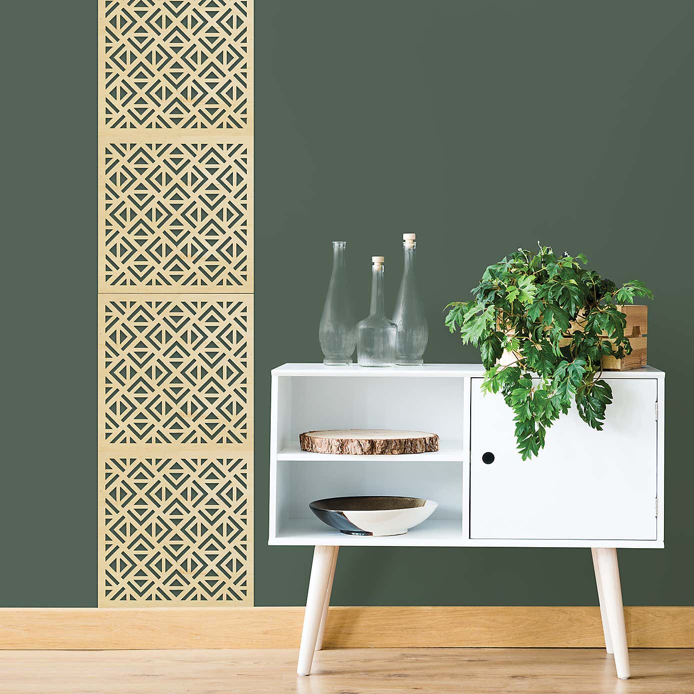 Decorative Geometric Wooden Tiles