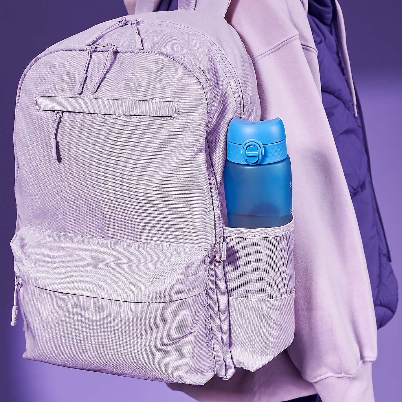 Ion8 Leak Proof Time to Drink Water Bottle, 1000ml