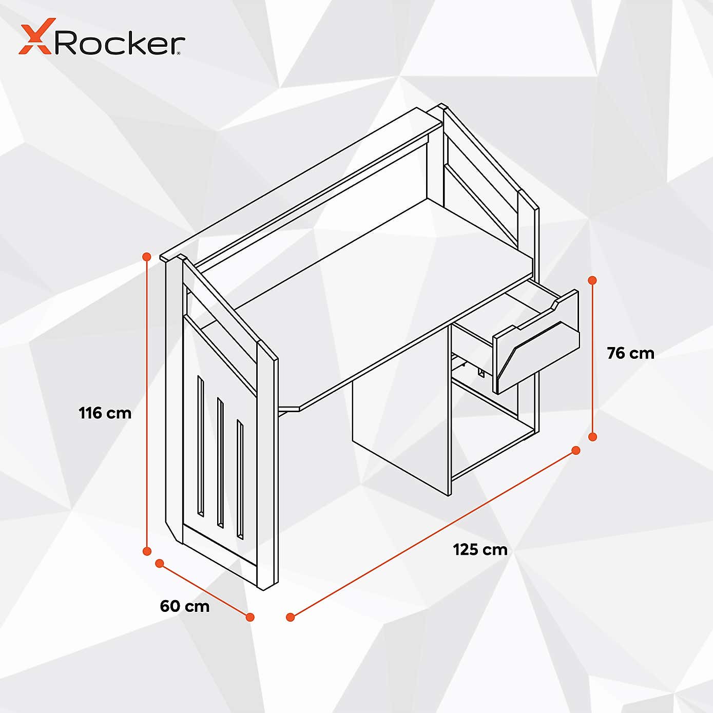 X Rocker Battalion Gaming Desk