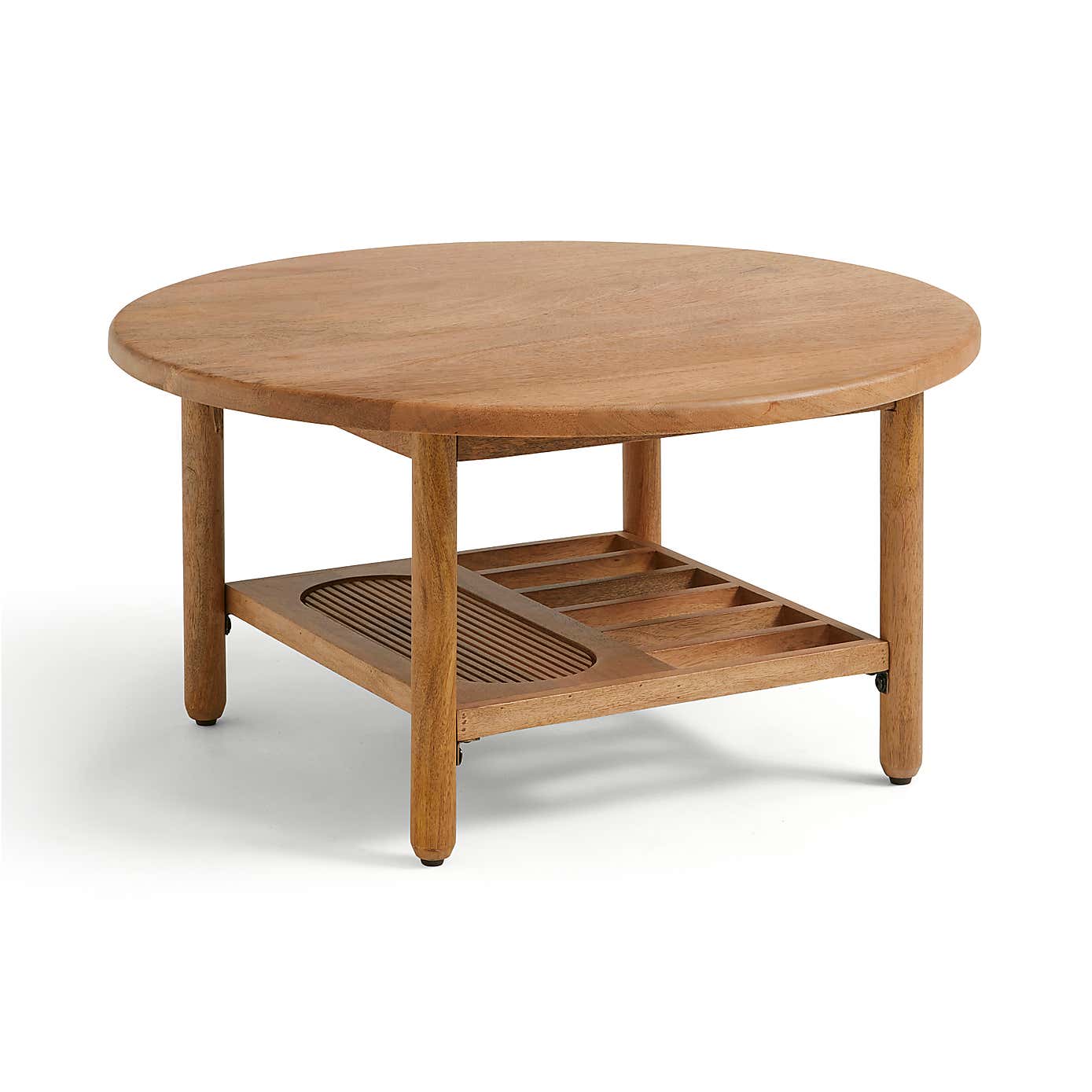 Khari Round Coffee Table, Mango Wood