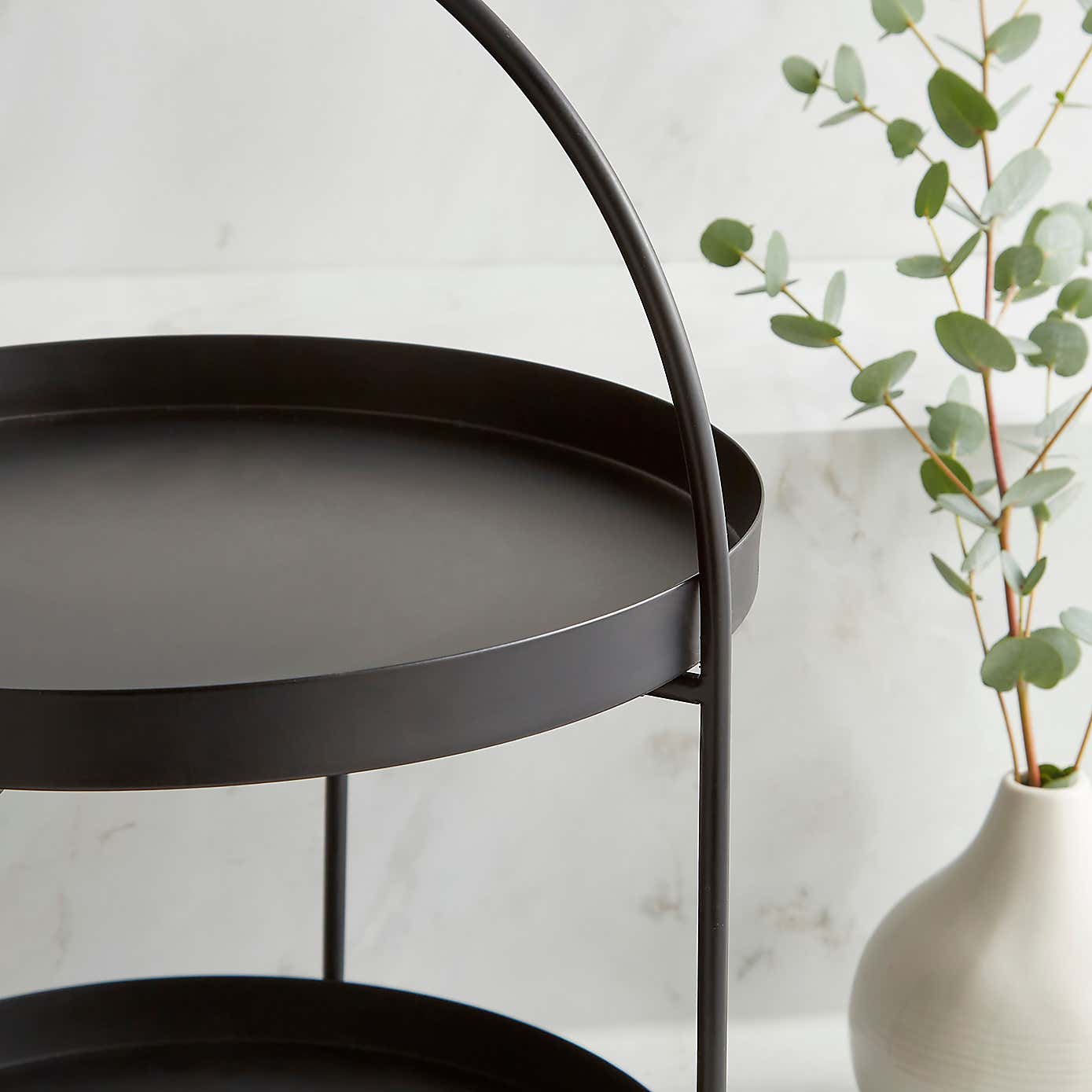 Folding Two Tier Serving Stand