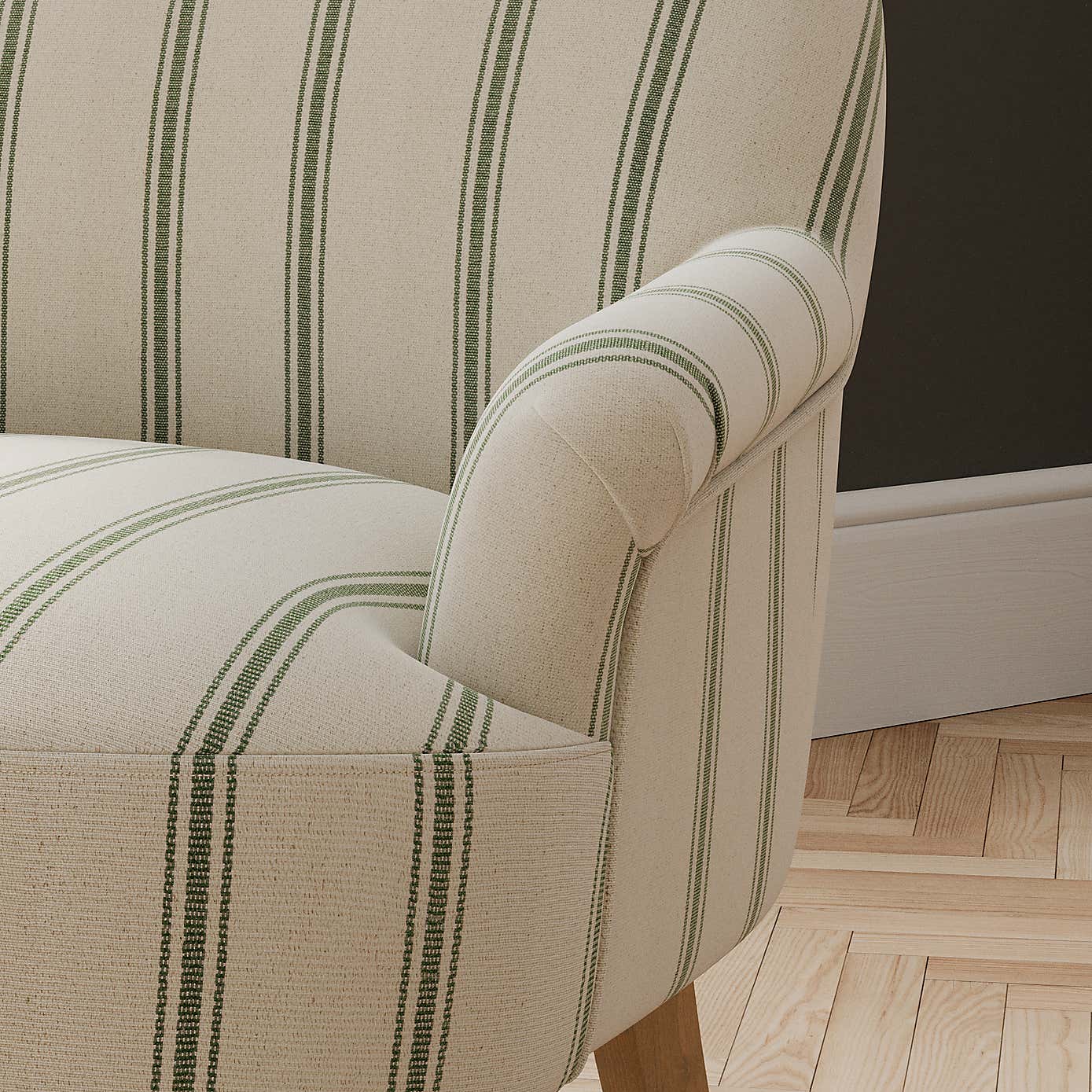 Petit Armchair, Folkstone Stripe