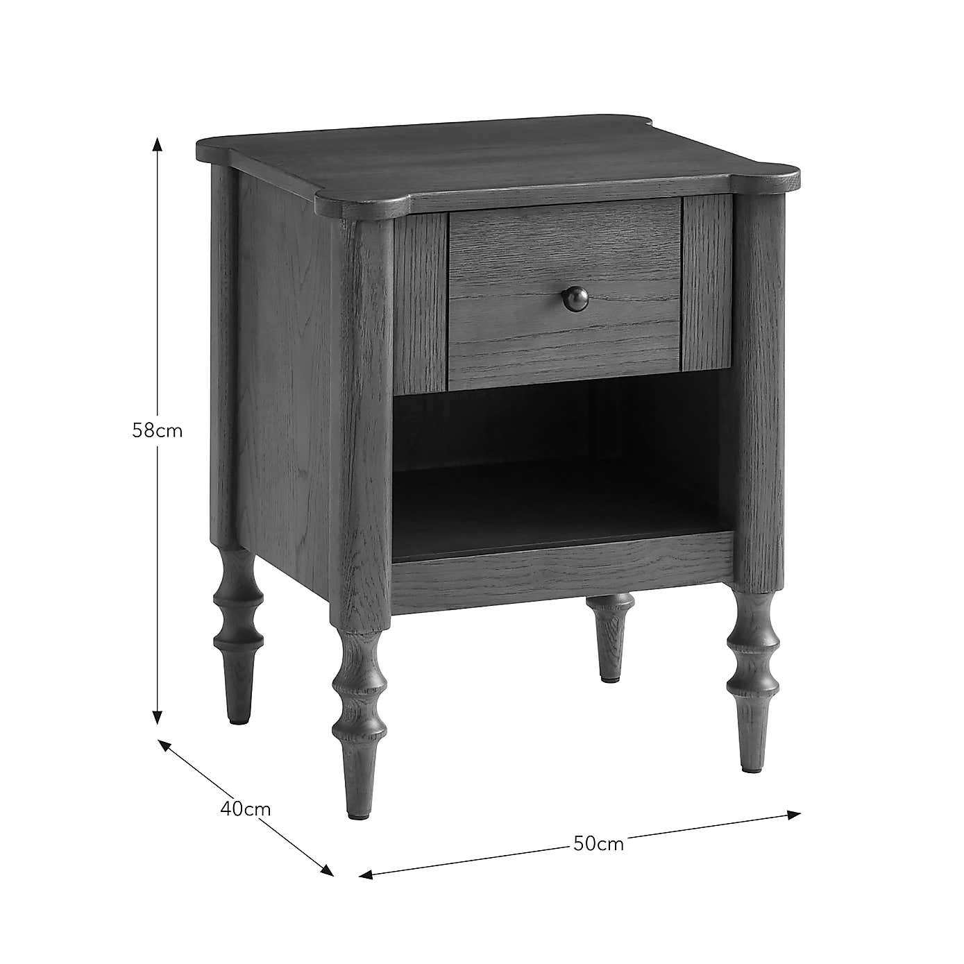 Ratcliffe 1 Drawer Bedside Table