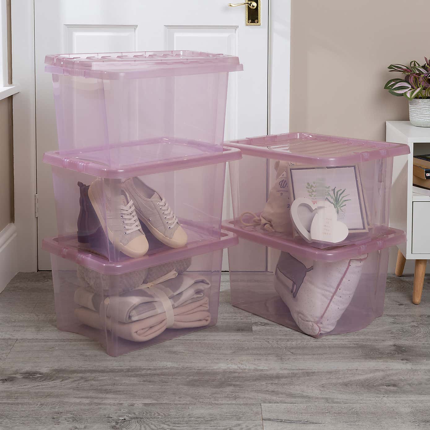 Wham Crystal Set of 5 Storage Boxes & Lids