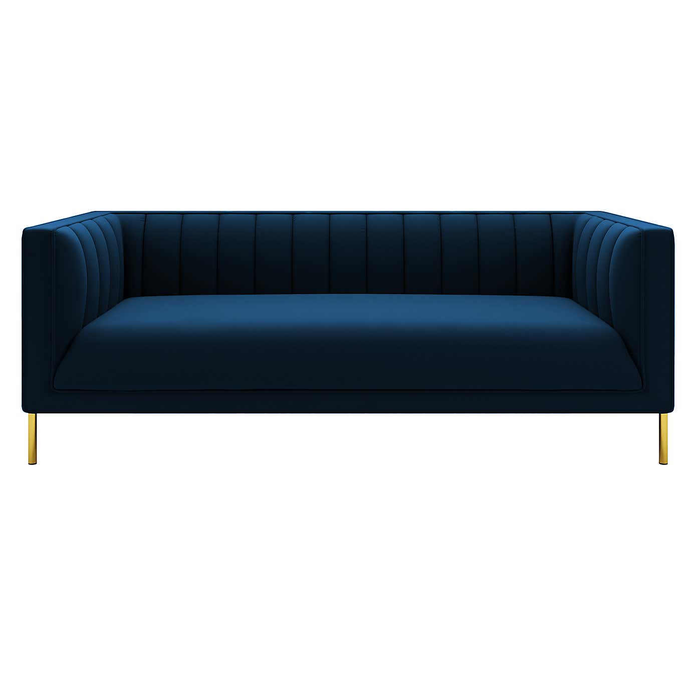 Bellamy Velvet 3 Seater Sofa - Grey