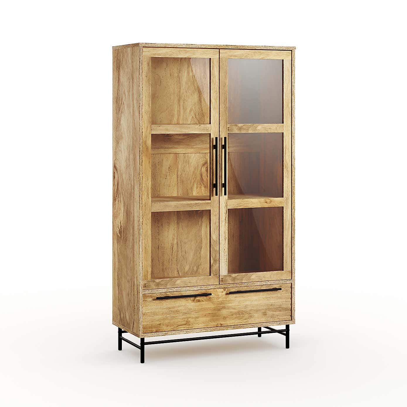 Bryant Display Cabinet, Mango Wood