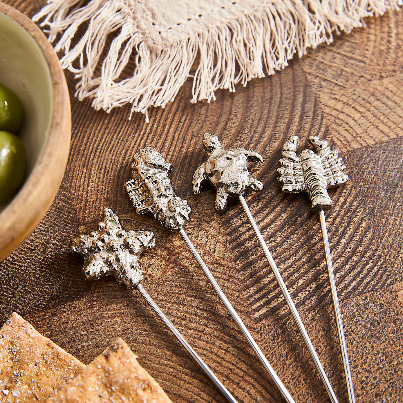 Coastal Food Picks, 4 Pack