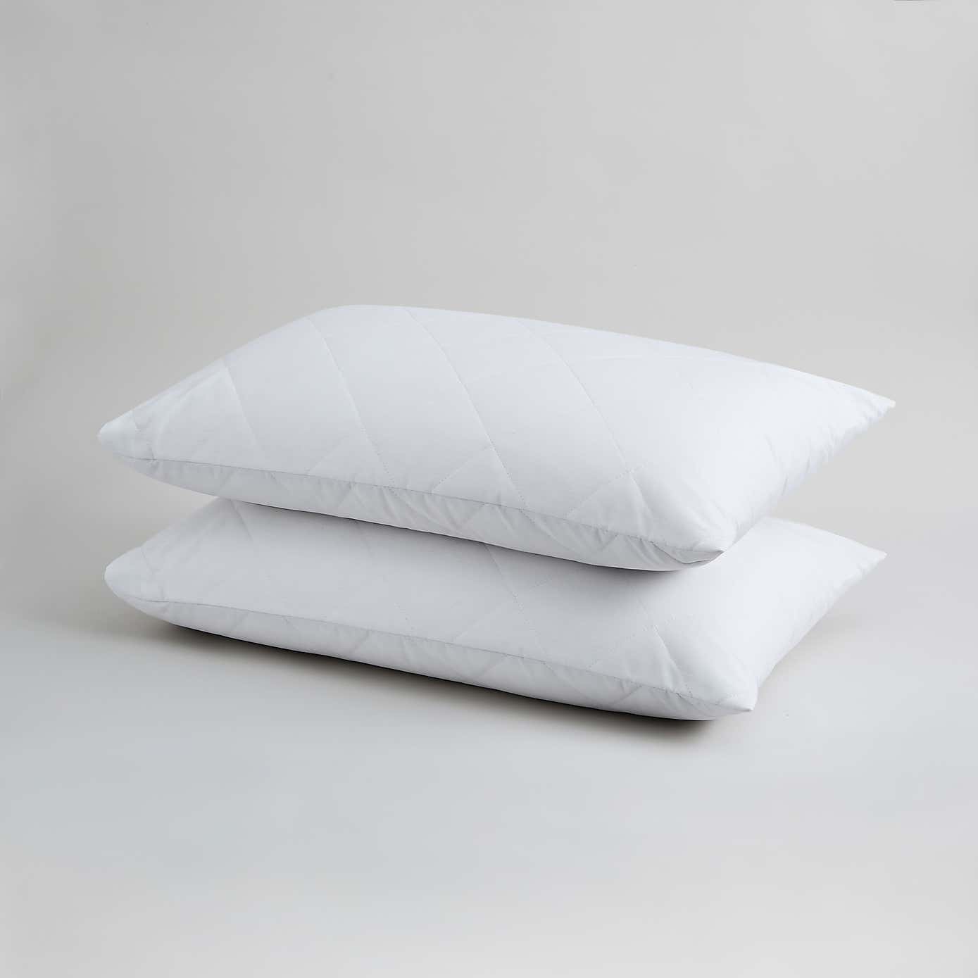 Soft Easycare Polycotton Pillow Protector Pair