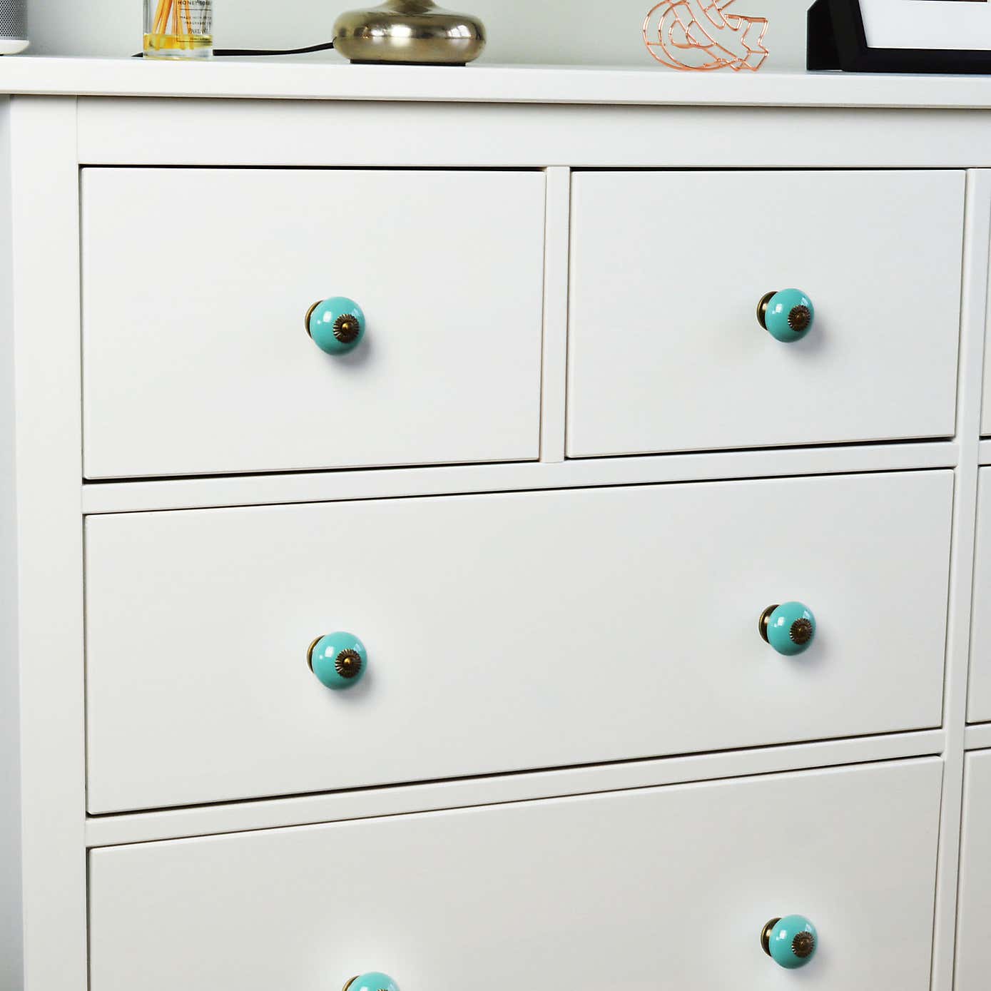 Pack of 6 Nicola Spring Round Drawer Knobs