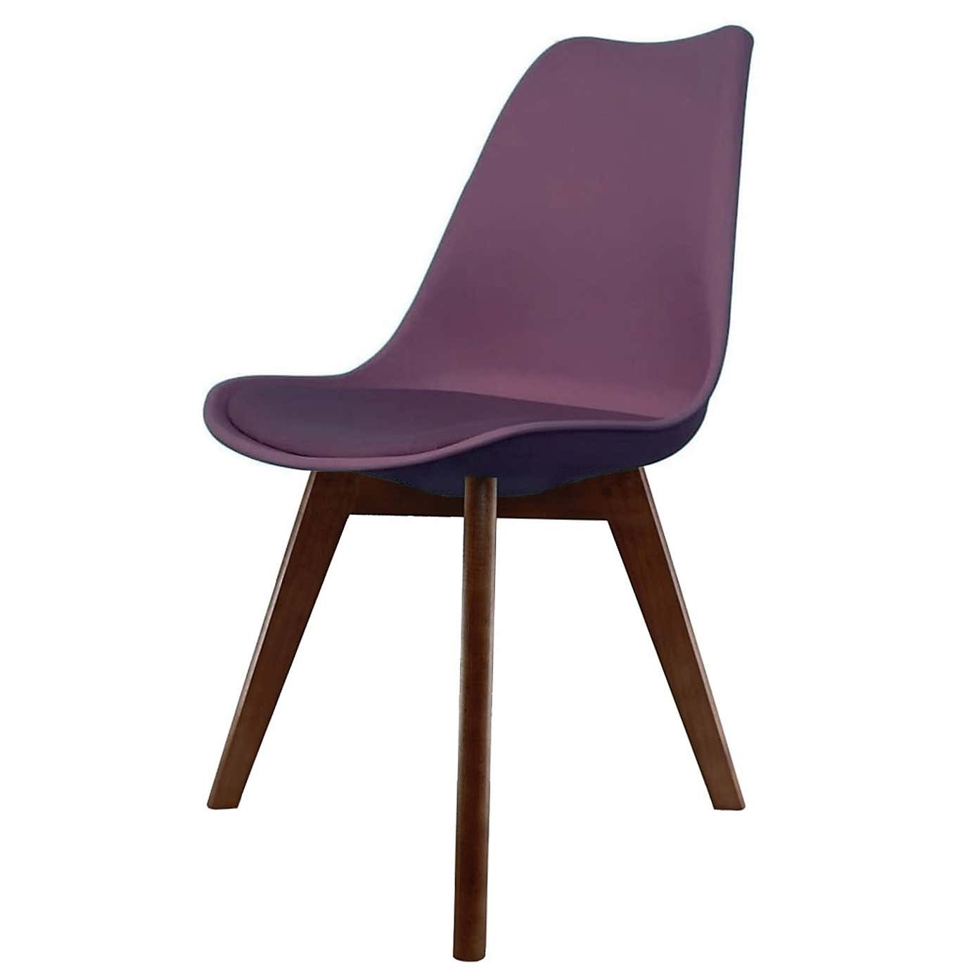 Fusion Living Soho Plastic Dining Chair with Squared Legs