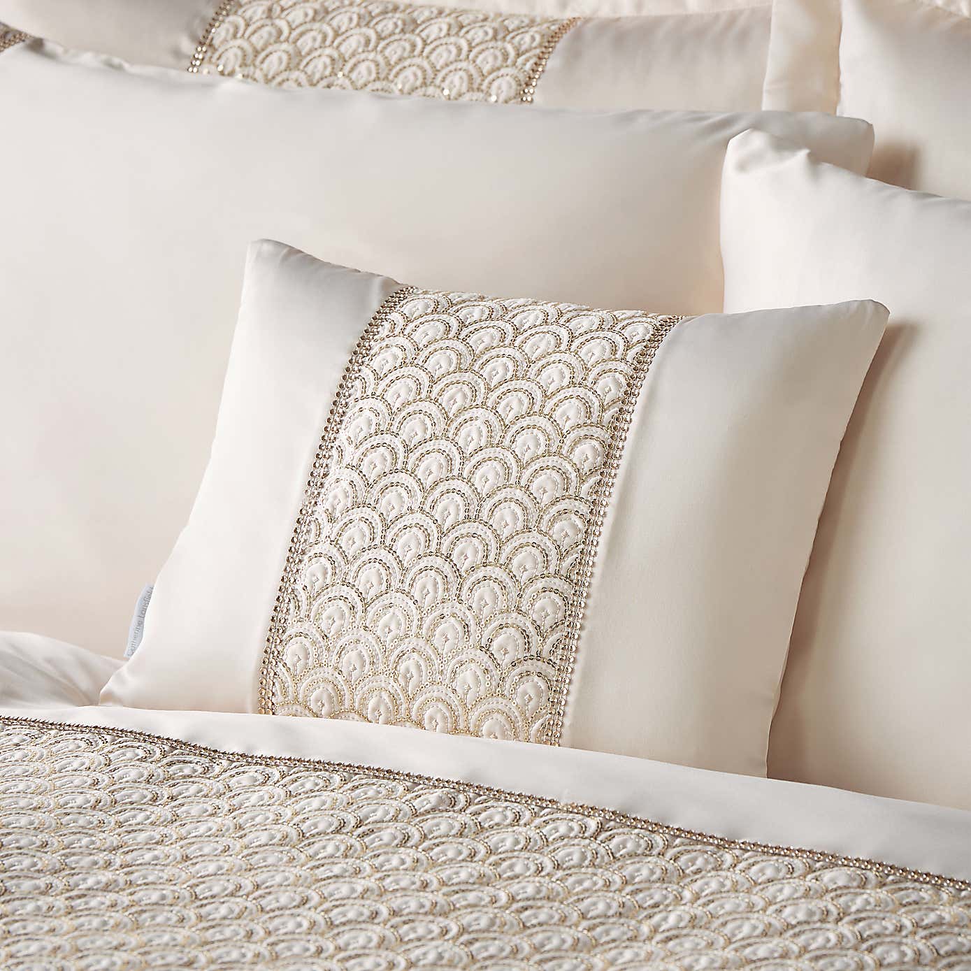 Catherine Lansfield Deco Sequin Rectangle Cushion