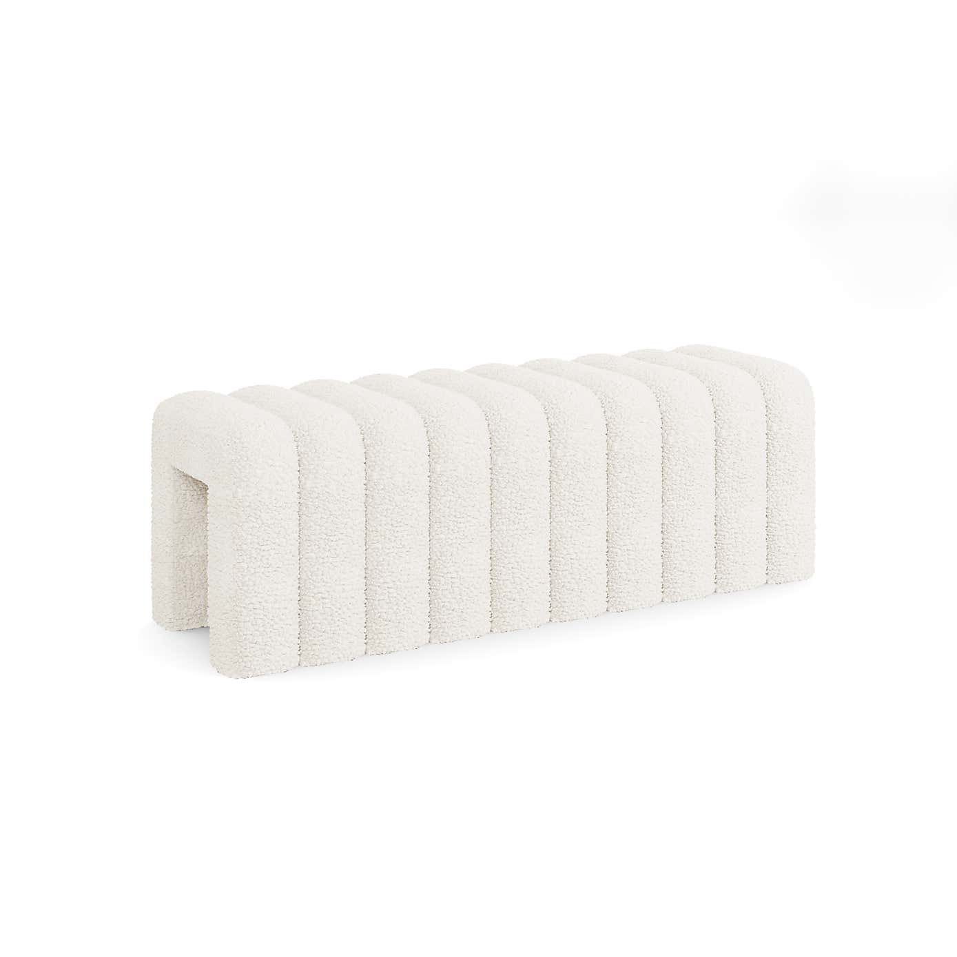 Pia Ribbed Sherpa Bench